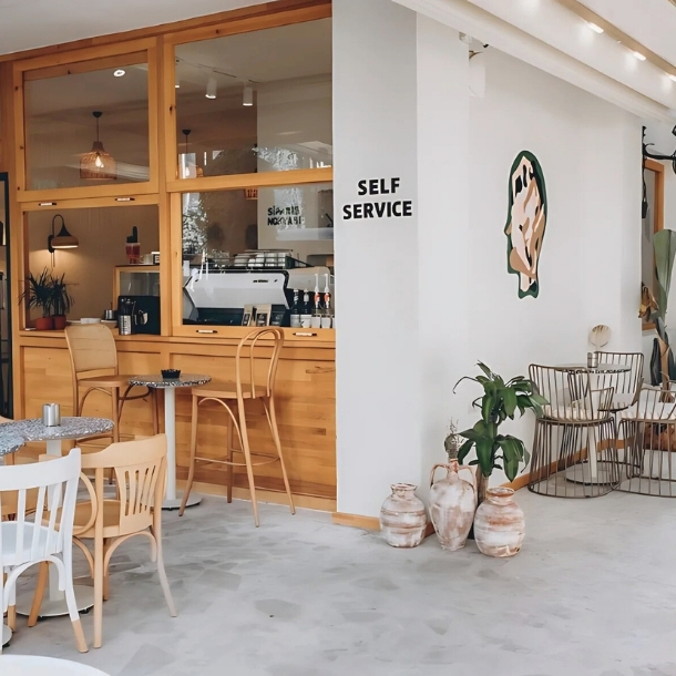 Close up of Coffee Machine